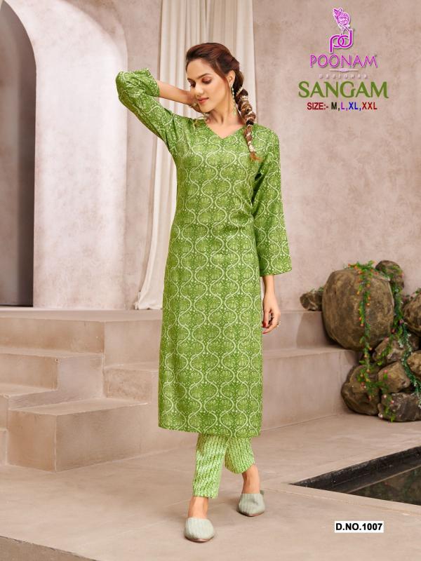 Poonam Sangam Fancy Kurti With Bottom Collection